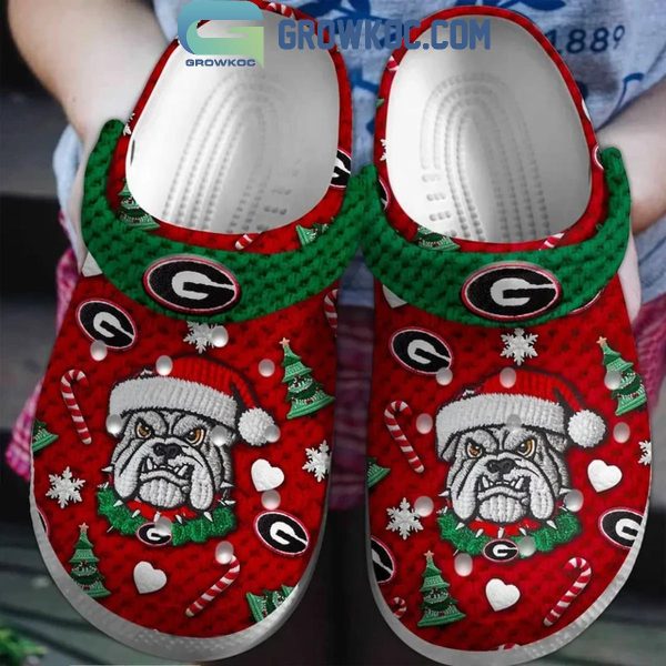 Georgia Bulldogs Ready For Gameday In Christmas Crocs Clogs