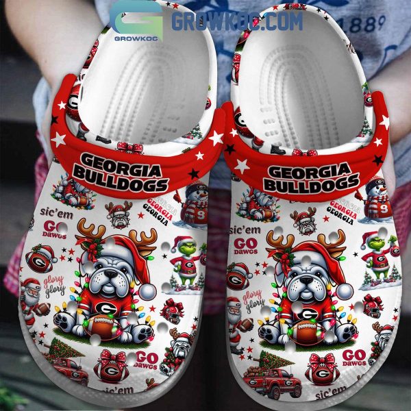 Georgia Bulldogs Sic'Em Go Dawgs Christmas 2024 Crocs Clogs