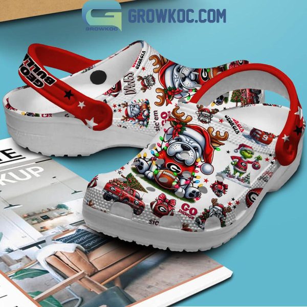 Georgia Bulldogs Sic'Em Go Dawgs Christmas 2024 Crocs Clogs