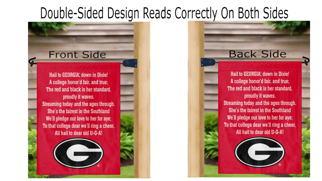 Georgia Fight Song Garden Flag