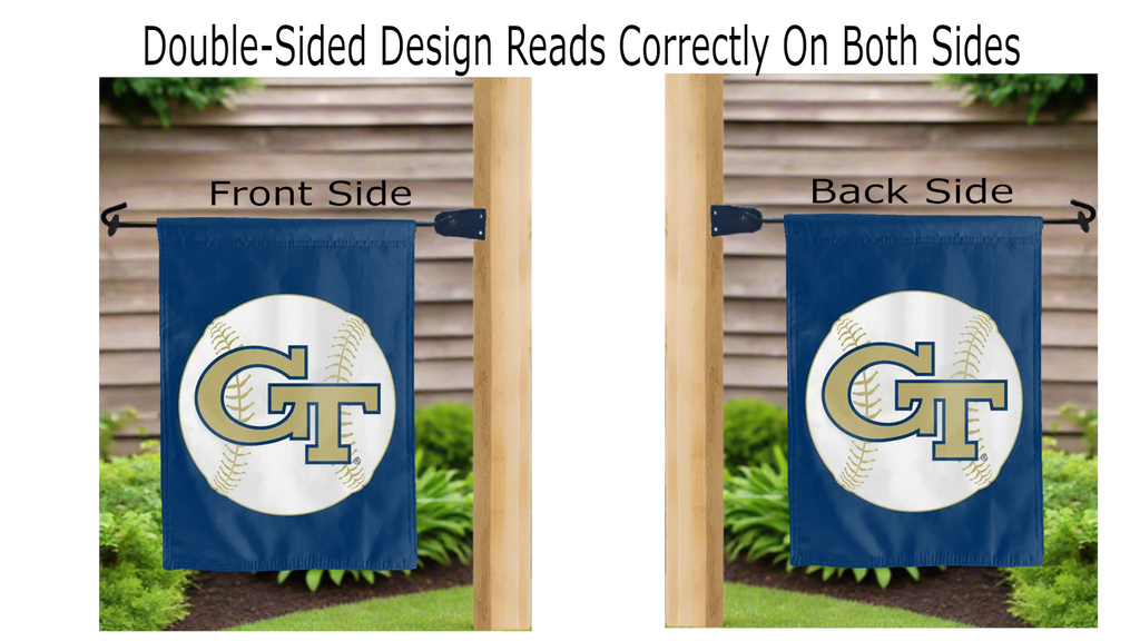 Georgia Tech - Baseball Double Sided Garden Flag