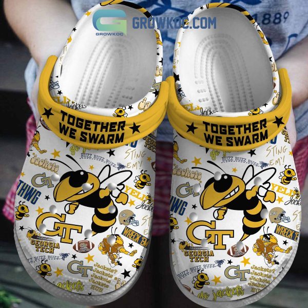 Georgia Tech Yellow Jackets Together We Swarm Clogs Crocs