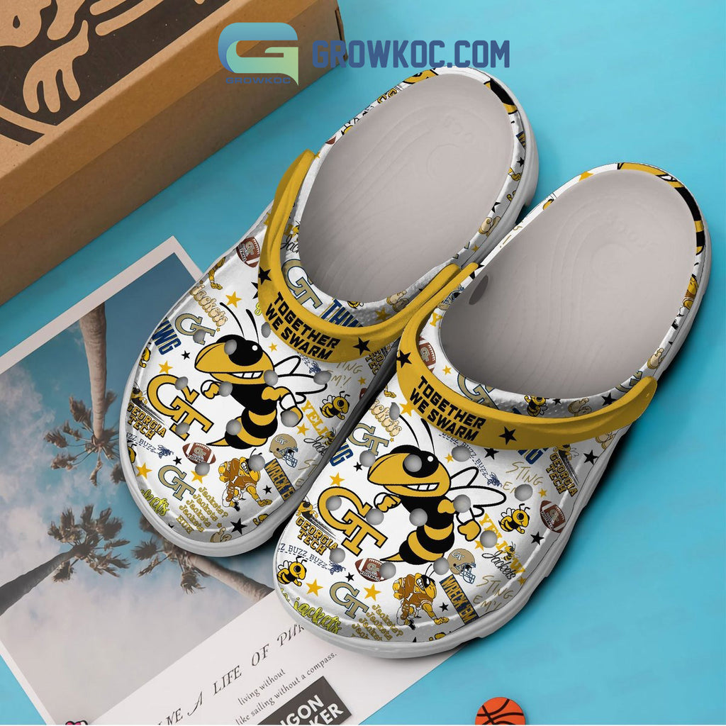 Georgia Tech Yellow Jackets Together We Swarm Clogs Crocs
