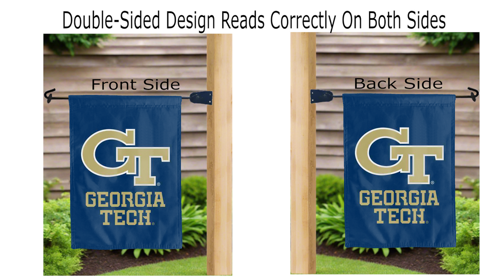Georgia Tech Double Sided Garden Flag