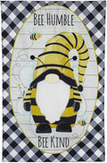 Gnome Bee Humble Bee Kind Flag 2 Sided Decorative Banner