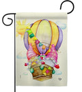 Gnomes Balloon Decorative Garden Flag 2 Sided