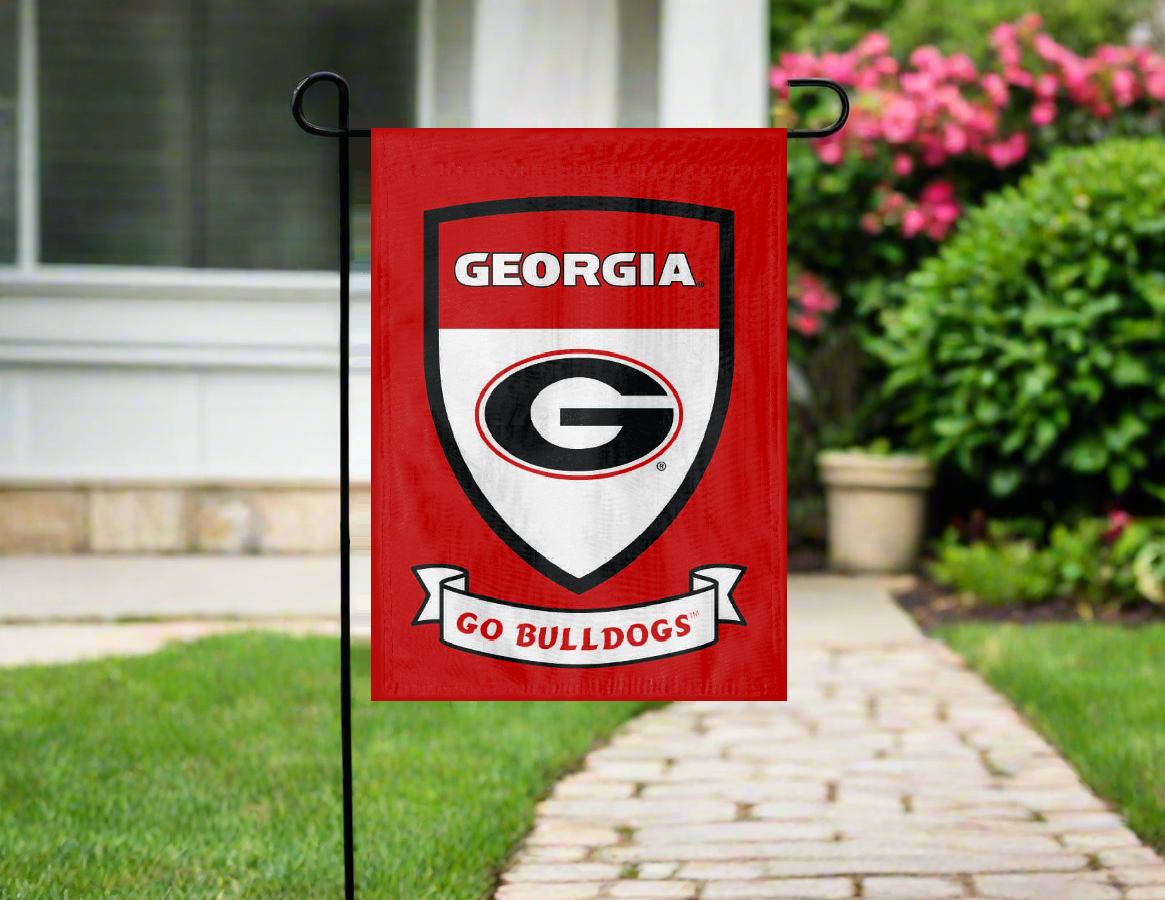 Go Georgia Bulldogs Double Sided Garden Flag