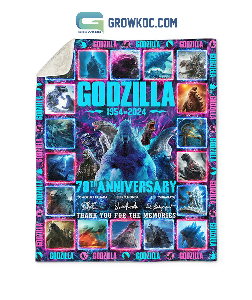 Godzilla 70th Anniversary Fleece Blanket Quilt