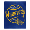 Golden State Warriors Throw Blanket 50×60 Blacktop Design