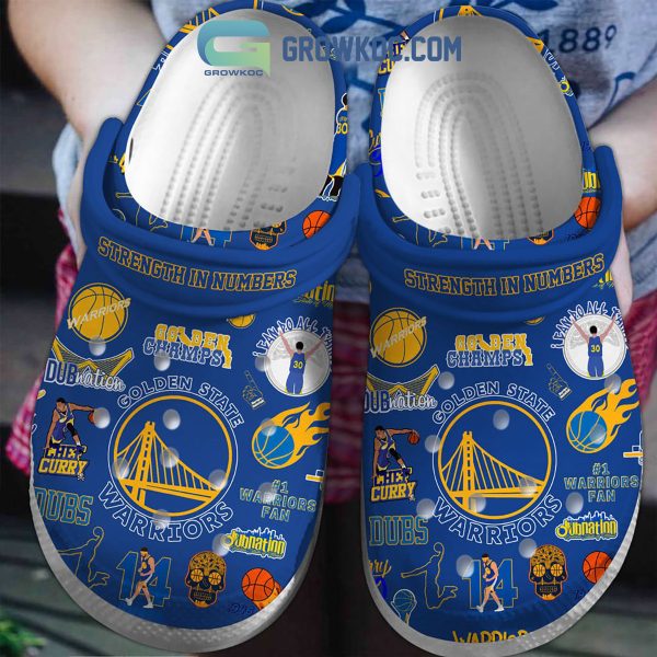 Golden State Warriors Champs Blue Design Crocs Clogs