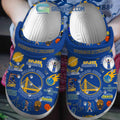 Golden State Warriors Champs Blue Design Crocs Clogs