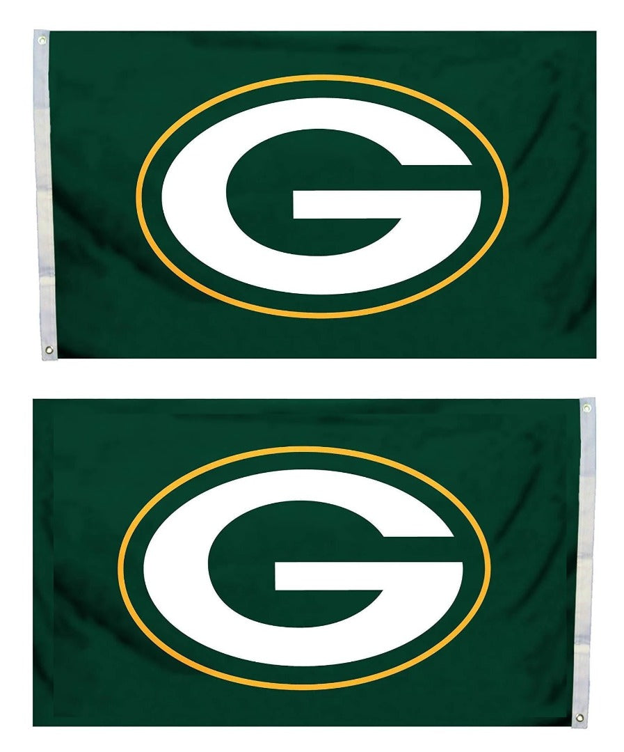 Green Bay Packers 2 Sided Green 3x5 Flag