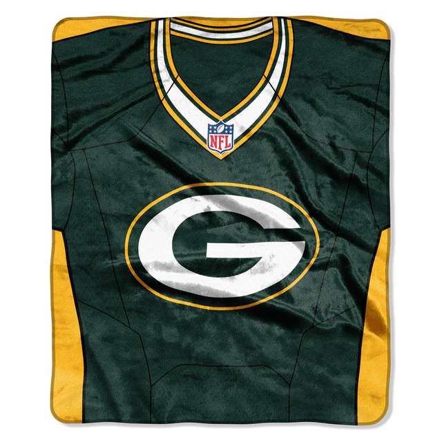 Green Bay Packers Throw Blanket 50×60 Jersey Design