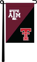Texas A&M University - Texas Tech University House Divided Garden Flag