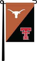 House Divided Garden Flag with University of Texas and Texas Tech University Logos
