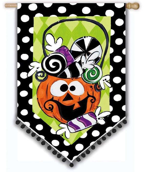 Halloween Candy Jack Flag 2 Sided House Banner Tom Tom