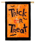 Halloween Trick or Treat Flag 2 Sided Applique House Banner
