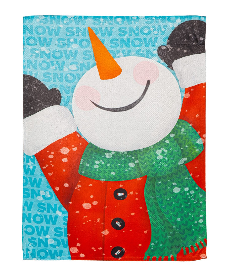Happy Snowman Winter Banner 2 Sided