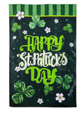 Happy St. Patricks Day Shamrocks Banner 2 Sided