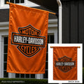 Harley Davidson Banner 2 Sided Orange House Flag