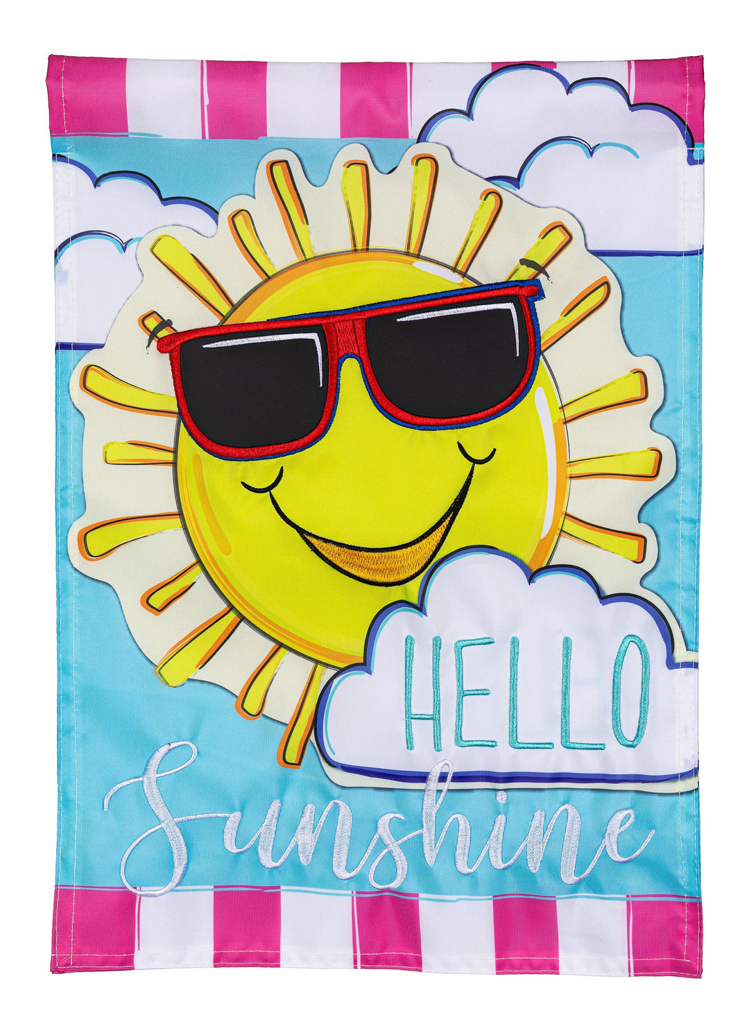 Summer Garden Flag 12x18 - Hello Sunshine 2-Sided Decorative Flag