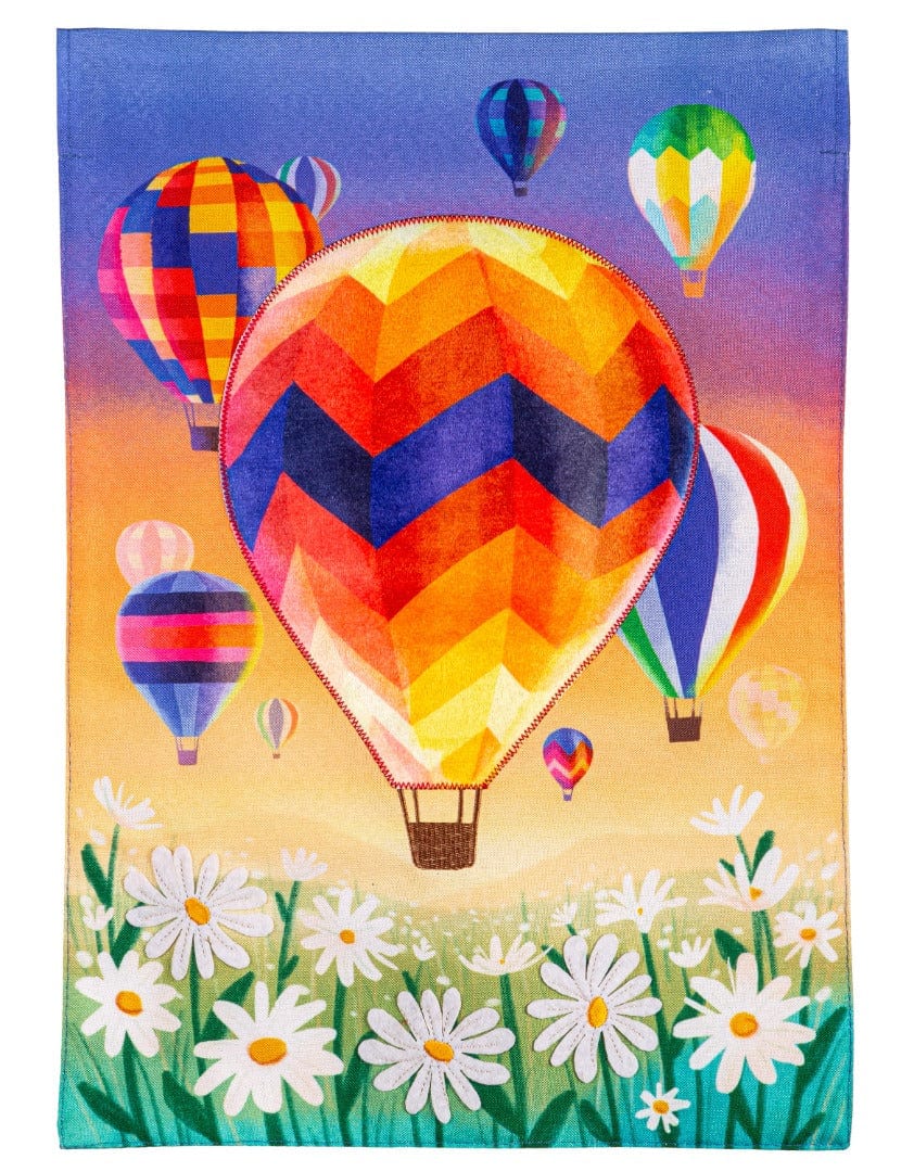 Hot Air Balloons Garden Flag 2 Sided