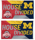 House Divided 3x5 Flag 2 Sided Ohio State and Michigan
