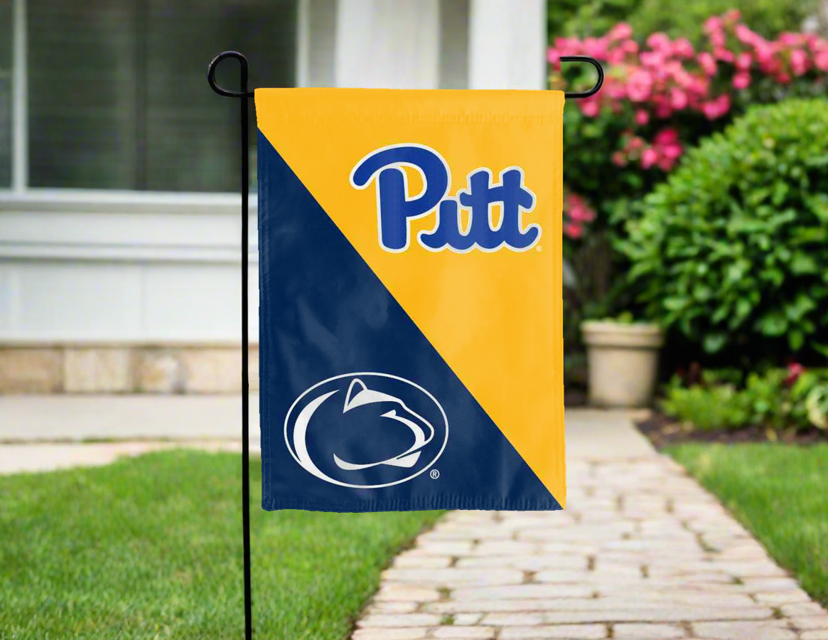 University of Pittsburgh - Penn State University House Divided Garden Flag