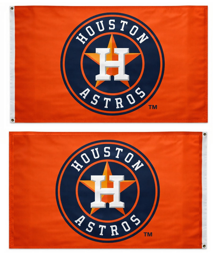 Houston Astros Flag 3x5 Orange 2 Sided