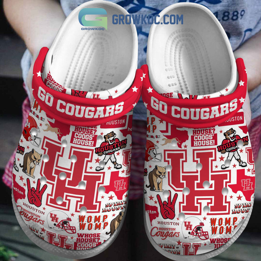 Houston Cougars NCAA Go Cougars Clogs Crocs