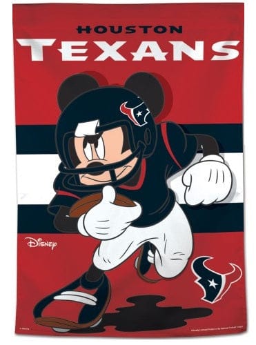 Houston Texans Banner Mickey Mouse Vertical Flag
