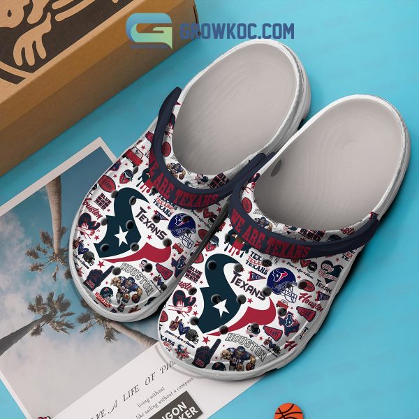 Houston Texans Blue And Red Love Football Clogs Crocs