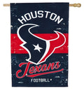Houston Texans Flag Vintage Throwback Logo 2 Sided House Banner