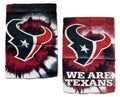 Houston Texans Garden Flag 2 Sided Tie Dyed
