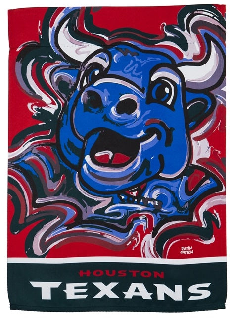 Houston Texans Justin Patten 2 Sided Garden Flag