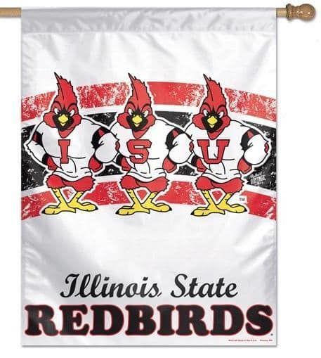 Illinois State Redbirds Flag Vertical House Banner