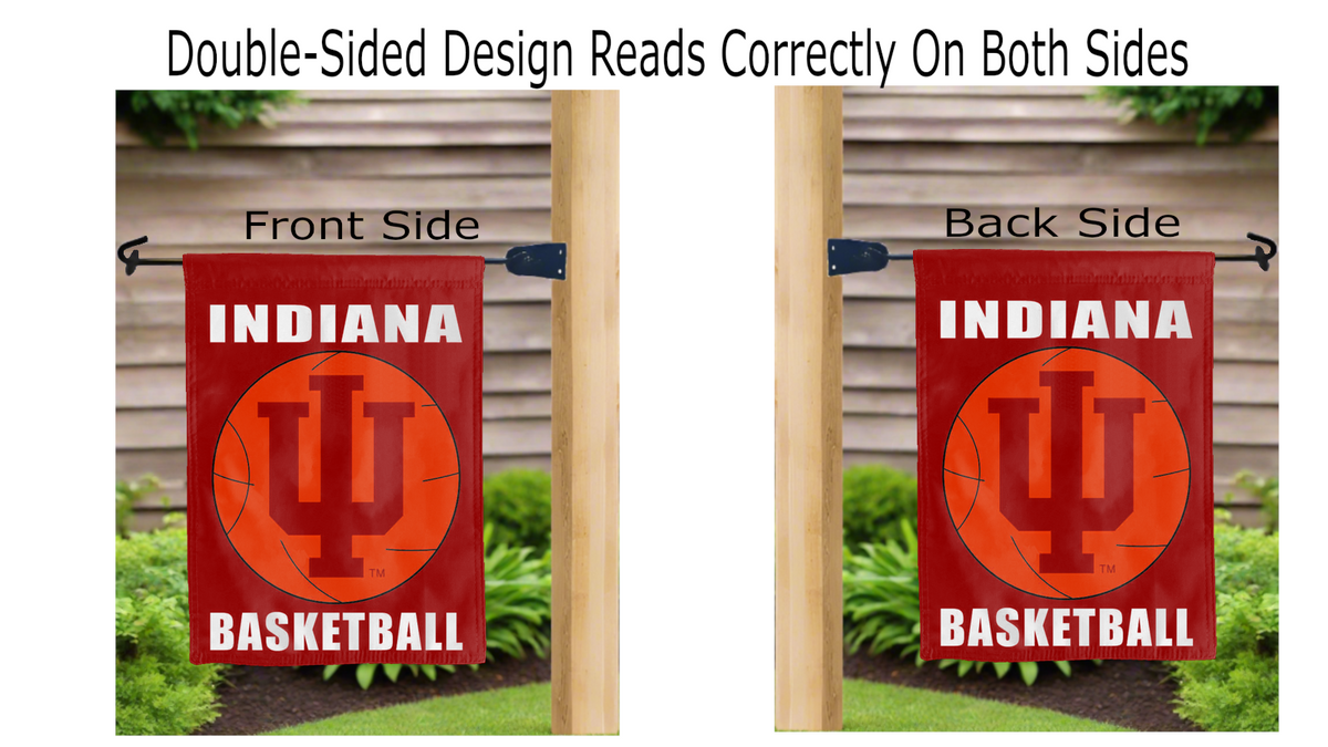 Indiana University Basketball Double Sided Garden Flag
