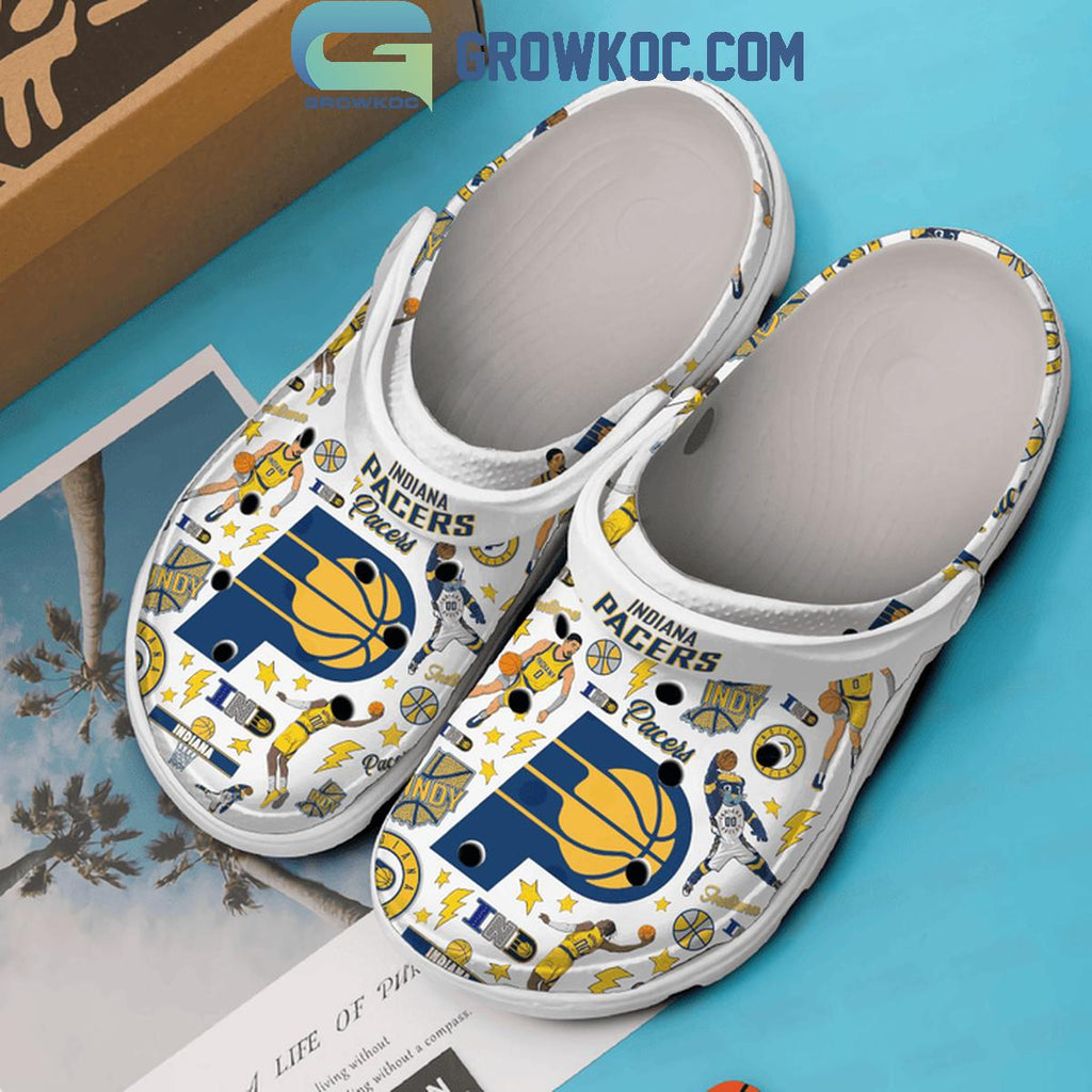Indiana Pacers Basketball Indy Fan Crocs Clogs