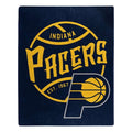 Indiana Pacers Throw Blanket 50×60 Blacktop Design