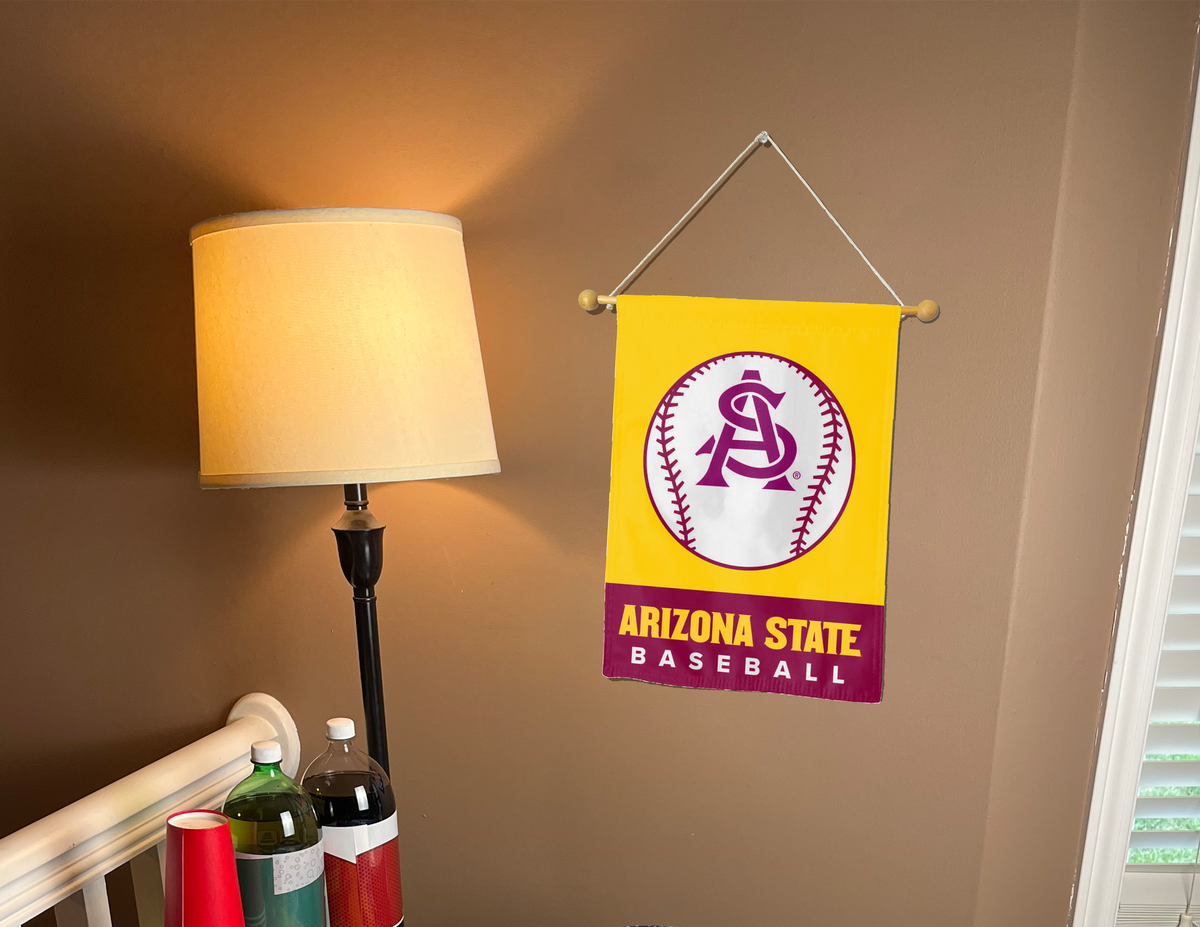 13x18 ASU Baseball Double Sided Garden Flag