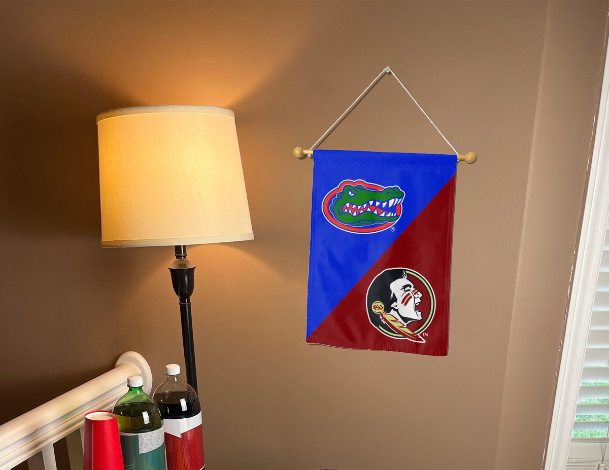 University of Florida - Florida State University House Divided Garden Flag
