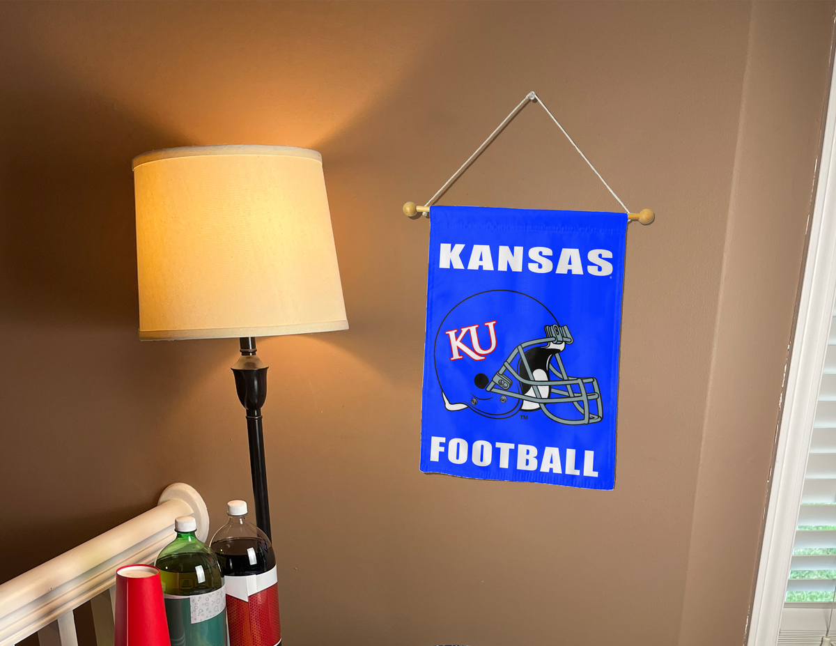 Kansas Football Double Sided Garden Flag