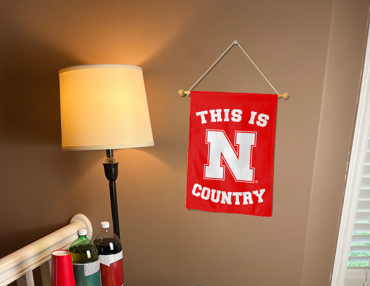 University of Nebraska - This Is N Huskers Country Double Sided Garden Flag
