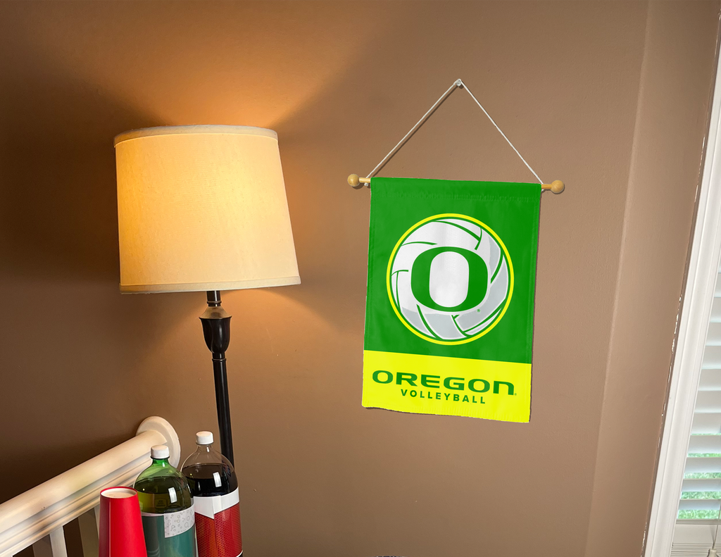 University of Oregon Volleyball Double Sided Garden Flag