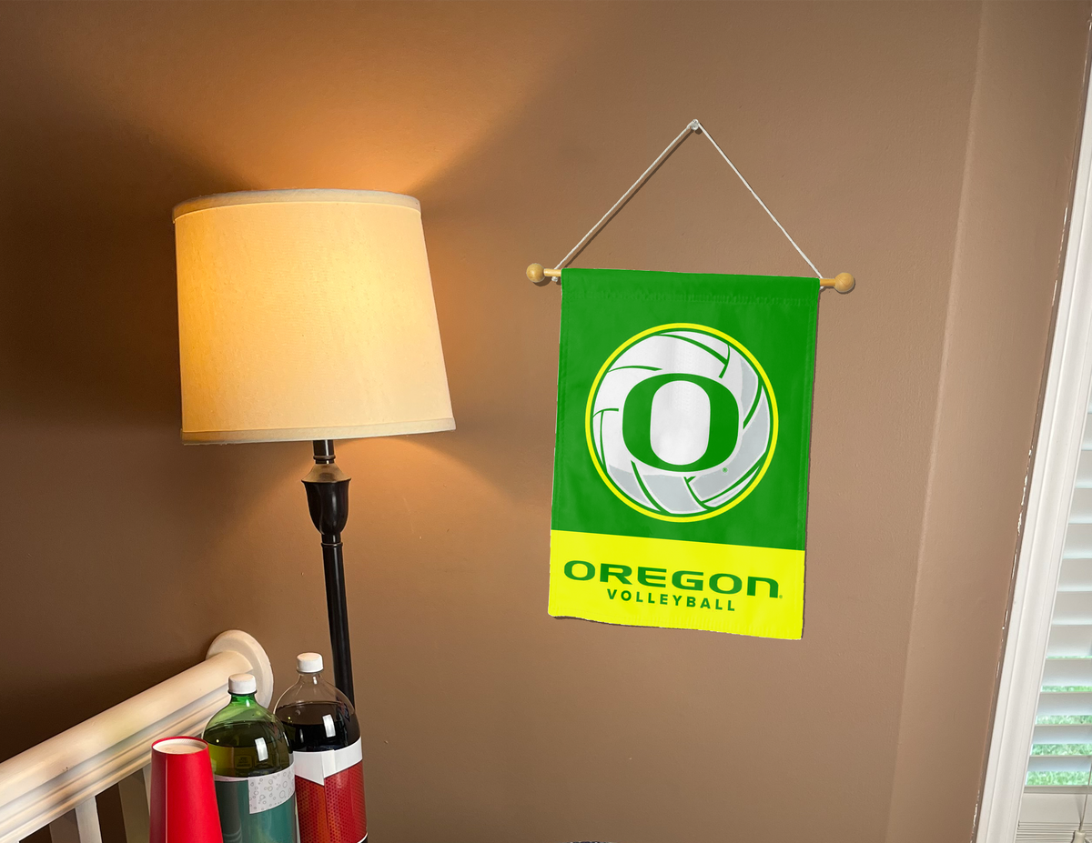 University of Oregon Volleyball Double Sided Garden Flag