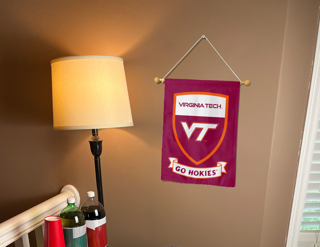 Virginia Tech Go Hokies Double Sided Garden Flag