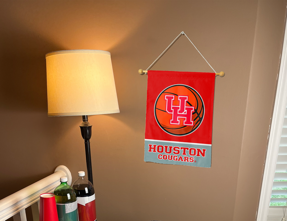 University of Houston Cougars Basketball Double Sided Garden Flag