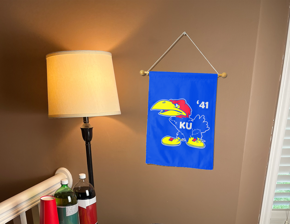 Kansas - 1941 Jayhawk Double Sided Garden Flag
