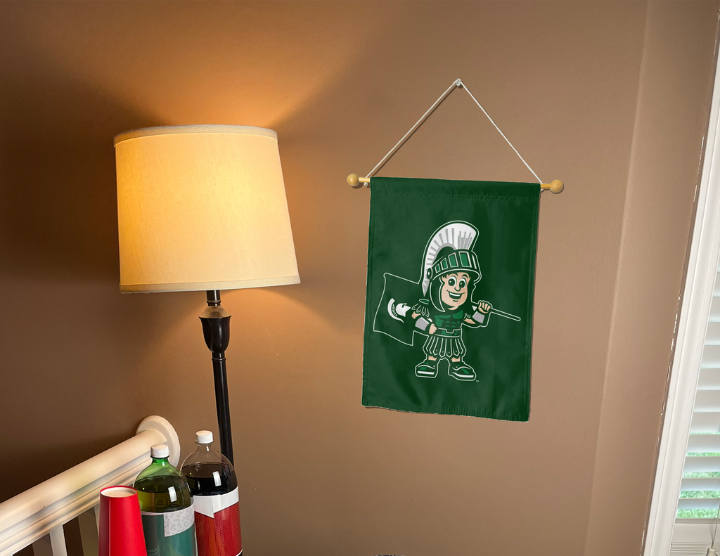 13x18 Michigan State Sparty Spartan Double Sided Garden Flag