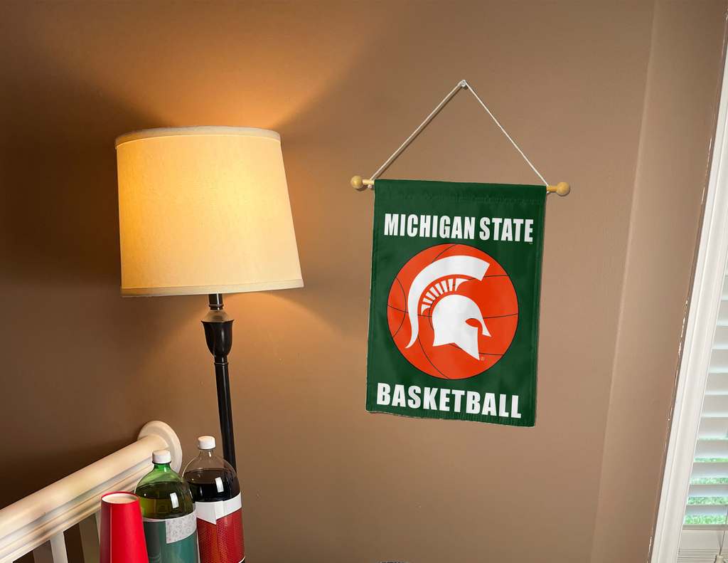 13x18 Michigan State Basketball Double Sided Garden Flag